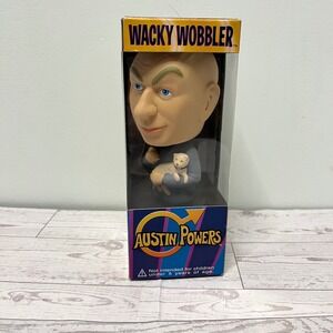 Funko Wacky Wobbler Austin Powers Dr. Evil with Mr. Bigglesworth Bobblehead 2002